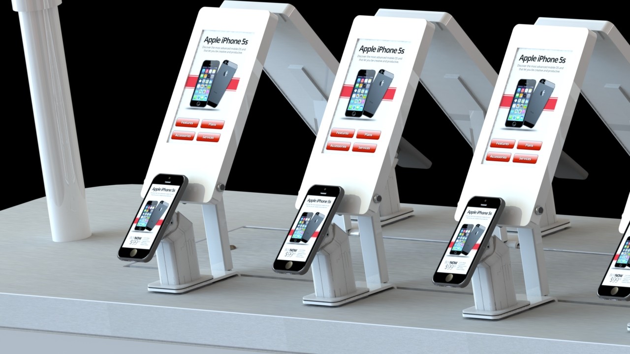 Wireless retail environment with interactive digital fact tags, and interactive digital signage on device